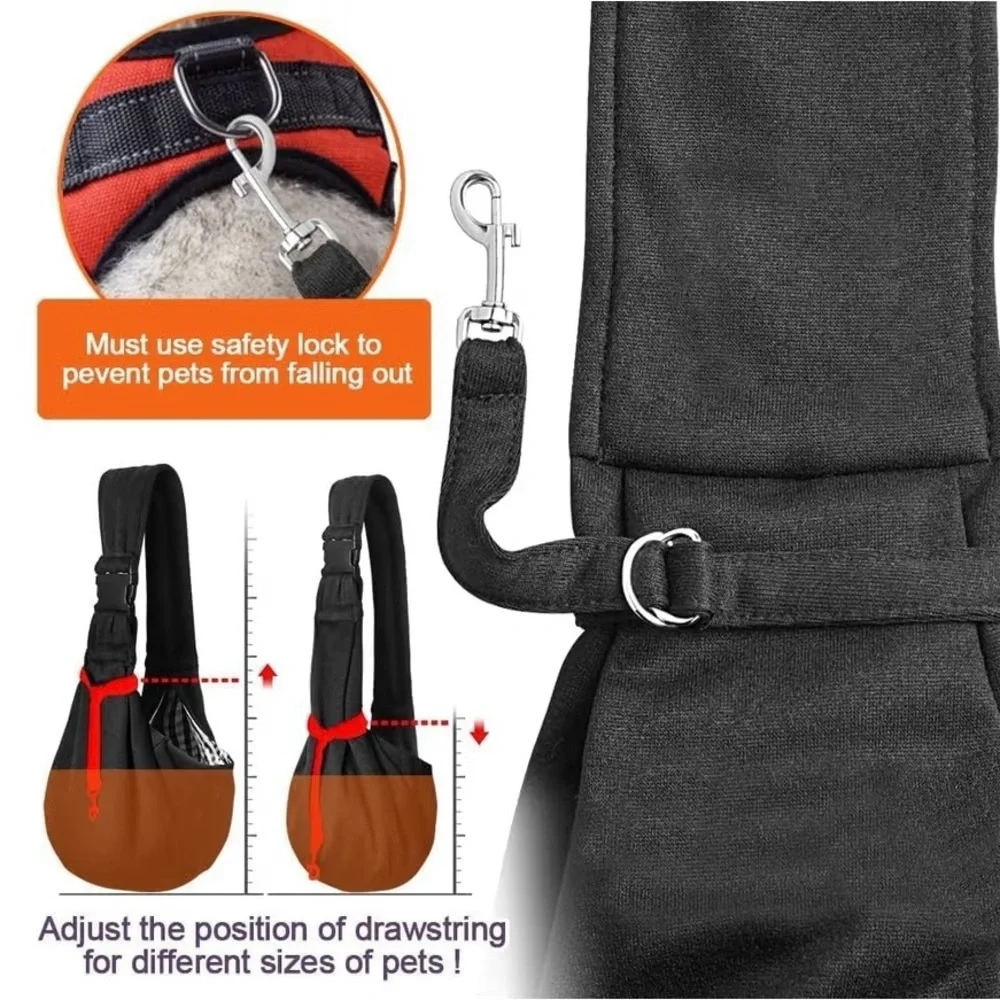 Tomkas Black Pet Sling Carrier